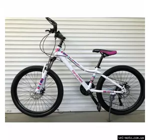 Велосипед 26 дюймов TOPRIDER "900"- бело-розовый