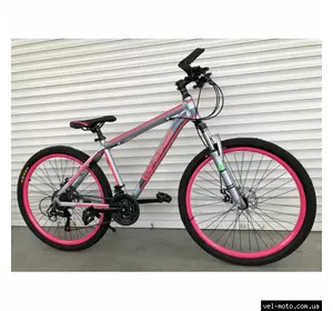 Велосипед 26 дюймов алюминиевый TOPRIDER "424"- розовый