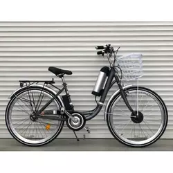 Электровелосипед "TOPRIDER" 26 дюймов серый