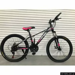 Велосипед 24 дюйма TOPRIDER "611"- розовый