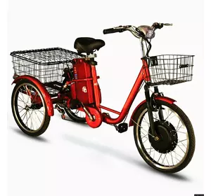 Трьохколісний Электровелосипед скайбайк грузовой SKYBIKE 3-CYCL (350W-36V) Красный