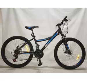 Велосипед подростковый Azimut Navigator 24" 16" Black / Blue