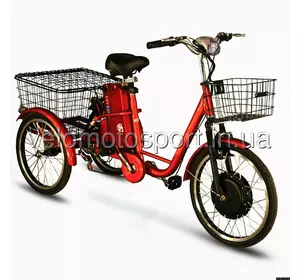 Трьохколісний Электровелосипед скайбайк грузовой SKYBIKE 3-CYCL (350W-36V) Красный Трьохколісний Электровелосипед скайбайк грузовой SKYBIKE 3-CYCL (350W-36V) Красный
