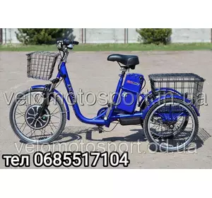 Трёхколёсный Электровелосипед скайбайк SKYBIKE 3-CYCL (350W-36V) Синий Трёхколёсный Электровелосипед скайбайк SKYBIKE 3-CYCL (350W-36V) Синий