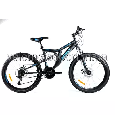 Новый Велосипед подростковый AZIMUT BLACKMOUNT 24 D
