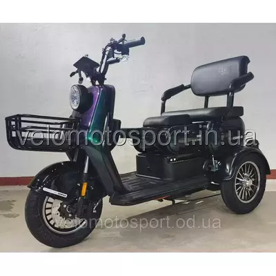 Електричний трицикл Corso «Boxster» BX-745009 (1) двигун 800W, акумулятор 72V/20Ah, колеса 300-10, в коробці