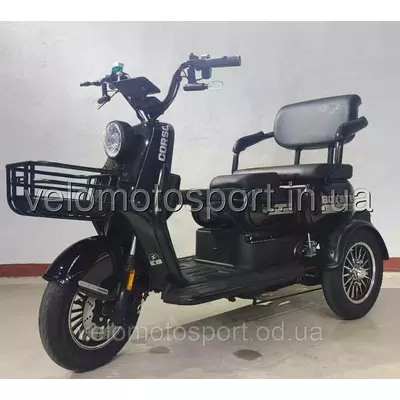 Електричний трицикл Corso «Boxter» BX-608330 (1) двигун 800W, акумулятор 72V/20Ah, колеса 300-10, в коробці